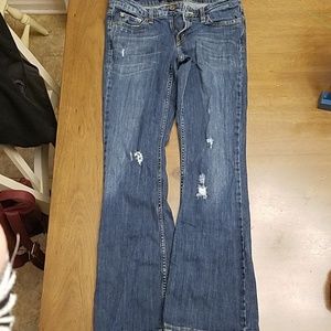 Distressed levi jean.